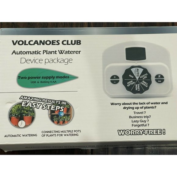 VOLCANOES CLUB Upgraded Automatic Plant Watering Drip System for 10 Potted Plant - Picture 1 of 4
